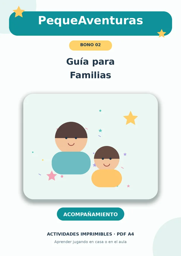 Portada de guía para familias