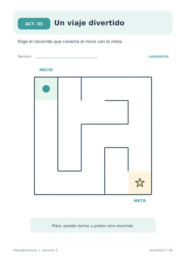 Ejercicio real de laberintos